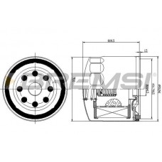 FL1771 BREMSI Масляний фільтр