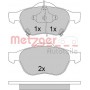 1170587 METZGER Комплект гальмівних колодок дисковий гальм