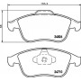 8DB 355 015-041 HELLA Комплект гальмівних колодок, дискове гальмо