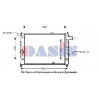150280N AKS DASIS Радіатор охолодження двигуна