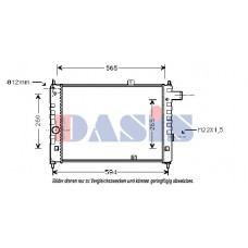 150280N AKS DASIS Радіатор охолодження двигуна