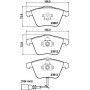 8DB 355 010-351 HELLA Комплект гальмівних колодок дисковий гальм
