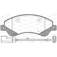 BPA1251.02 OPEN PARTS Комплект гальмівних колодок дисковий гальм