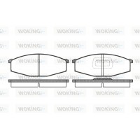P0293.10 WOKING Комплект гальмівних колодок дисковий гальм