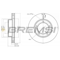 CD7211V BREMSI Гальмівний диск