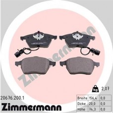 20676.200.1 ZIMMERMANN КомплеК т гальмівних колодок, дискове гальмо