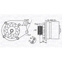 063321747010 MAGNETI MARELLI Генератор