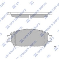 SP1372A Hi-Q Комплект гальмівних колодок дисковий гальм