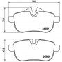 P 06 062 BREMBO Комплект гальмівних колодок дисковий гальм