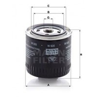 W 920 MANN-FILTER Масляний фільтр