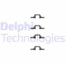 LX0260 DELPHI Комплектуючі колодки дискового гальма