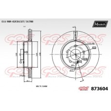 873604 MAXTECH Гальмівний диск