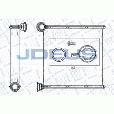 M-2300580 JDEUS Теплообмінник обігрів салону