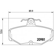 P 24 018 BREMBO Комплект гальмівних колодок дисковий гальм