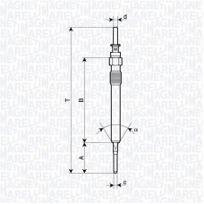 062900130304 MAGNETI MARELLI Свічка розжарювання