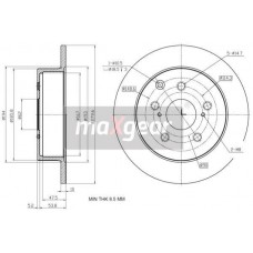 19-2353 MAXGEAR Гальмівний диск