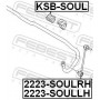 KSBSOUL FEBEST Опора стабілізатора
