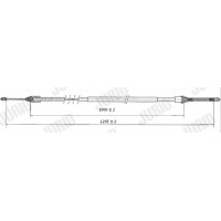 432855J JURID Тросик, cтояночный тормоз