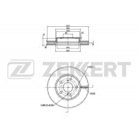 BS-5801 ZEKKERT Гальмівний диск