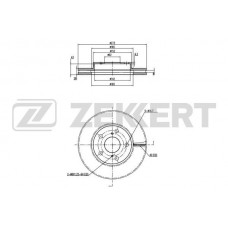 BS-5801 ZEKKERT Гальмівний диск