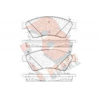 RB1942 R BRAKE Комплект гальмівних колодок дисковий гальм