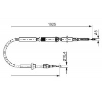 1 987 477 959 BOSCH Тросик, cтояночный тормоз