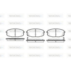 P11383.02 WOKING Комплект гальмівних колодок дисковий гальм