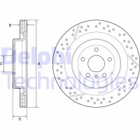 BG9223C DELPHI Гальмівний диск