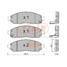 704-13047P IAP QUALITY PARTS Комплект гальмівних колодок дисковий гальм