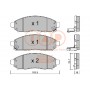 704-13047P IAP QUALITY PARTS Комплект гальмівних колодок дисковий гальм