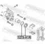 1275-H1R FEBEST Ремкомплект, Гальмівний супорт