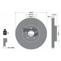 BDS2189HC BENDIX Braking Гальмівний диск