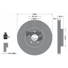 BDS2189HC BENDIX Braking Гальмівний диск