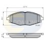 CBP0486 COMLINE Комплект гальмівних колодок дисковий гальм