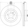 8DD 355 118-871 HELLA PAGID Гальмівний диск