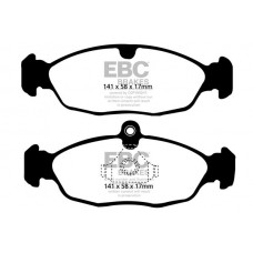 DP41198R EBC Brakes Комплект гальмівних колодок дисковий гальм