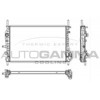 103653 AUTOGAMMA Радіатор охолодження двигуна
