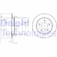 BG2332 DELPHI Гальмівний диск
