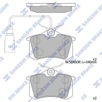 SP4107 Hi-Q Комплект гальмівних колодок дисковий гальм
