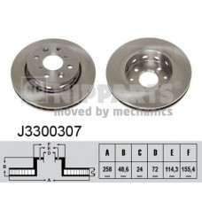J3300307 NIPPARTS Гальмівний диск