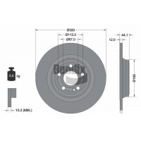 BDS1628 BENDIX Braking Гальмівний диск