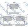 FO 874281 FOMAR Friction Комплект гальмівних колодок дисковий гальм