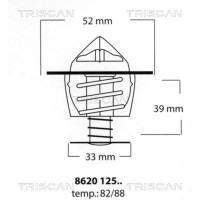 8620 12588 TRISCAN Термостат охолоджувальна рідина