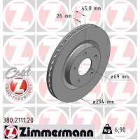380.2111.20 ZIMMERMANN Гальмівний диск