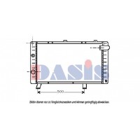 161130N AKS DASIS Радіатор охолодження двигуна