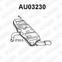 AU03230 VENEPORTE Глушник вихлопних газів кінцевий