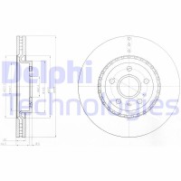 BG9068 DELPHI Гальмівний диск