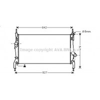 FDA2405 AVA QUALITY COOLING Радіатор охолодження двигуна
