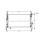 FDA2405 AVA QUALITY COOLING Радіатор охолодження двигуна