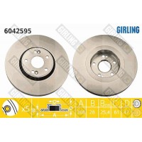 6042595 GIRLING Гальмівний диск